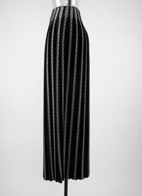 Pleated skirt - Black & White