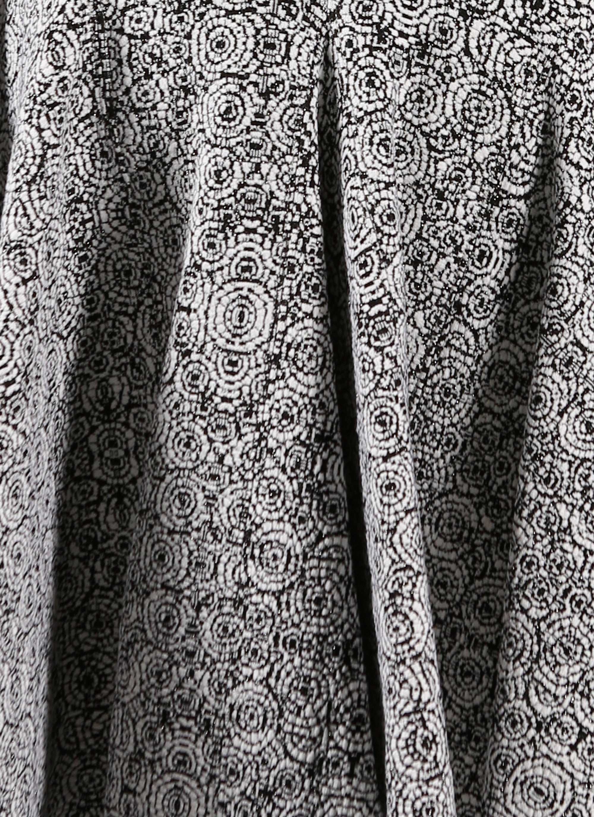 Robe à manches courtes Spider en maille - Blanc & Noir