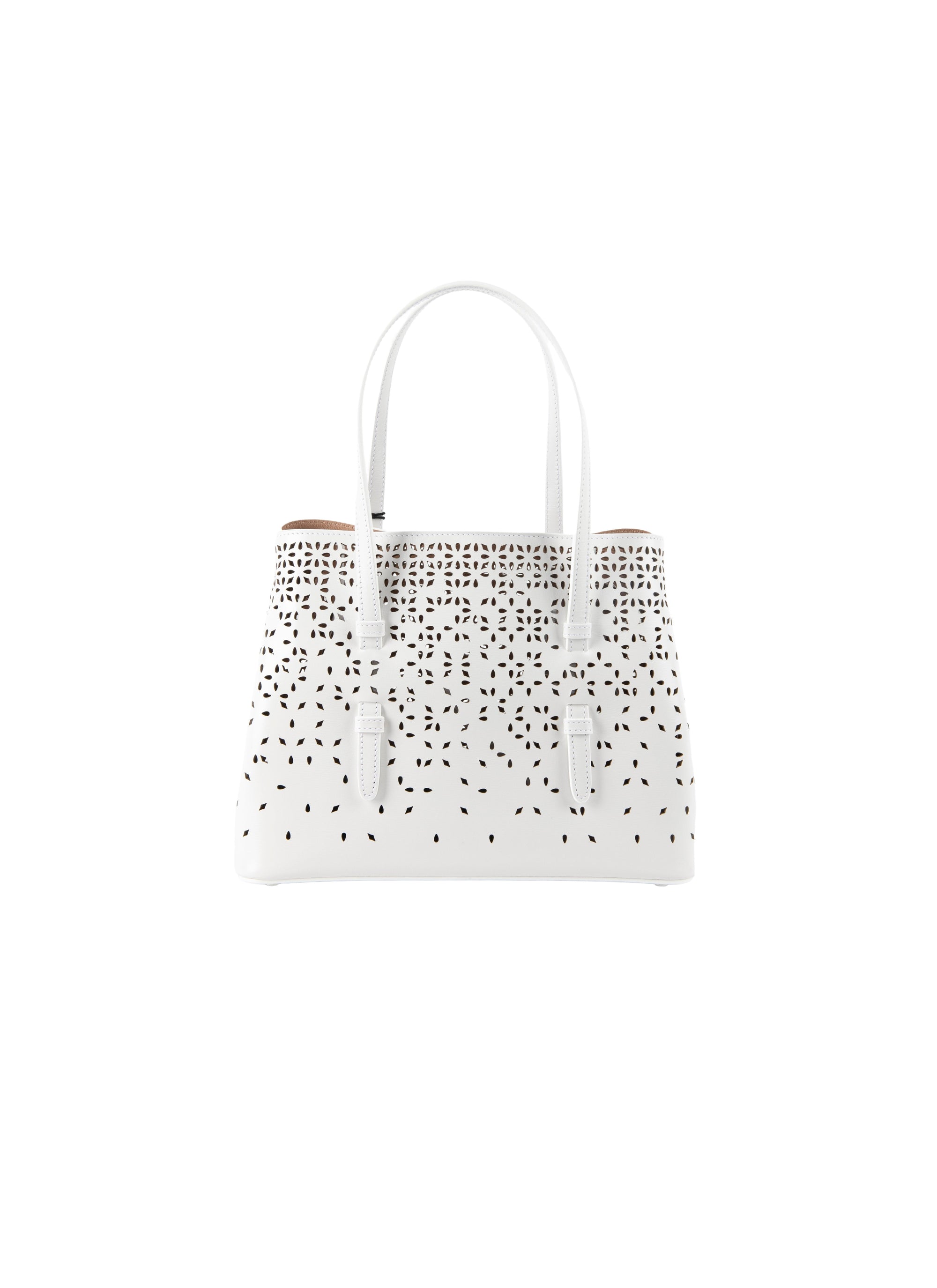 Mina Bolivia Fiori bag, leather - Optic White