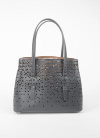 Mina Bolivia Fiori bag, leather - Ash