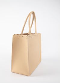 Garance Carrera Fiori bag, leather - Desert