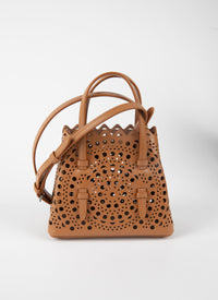 Nano sac Mina en cuir - Tan Clair