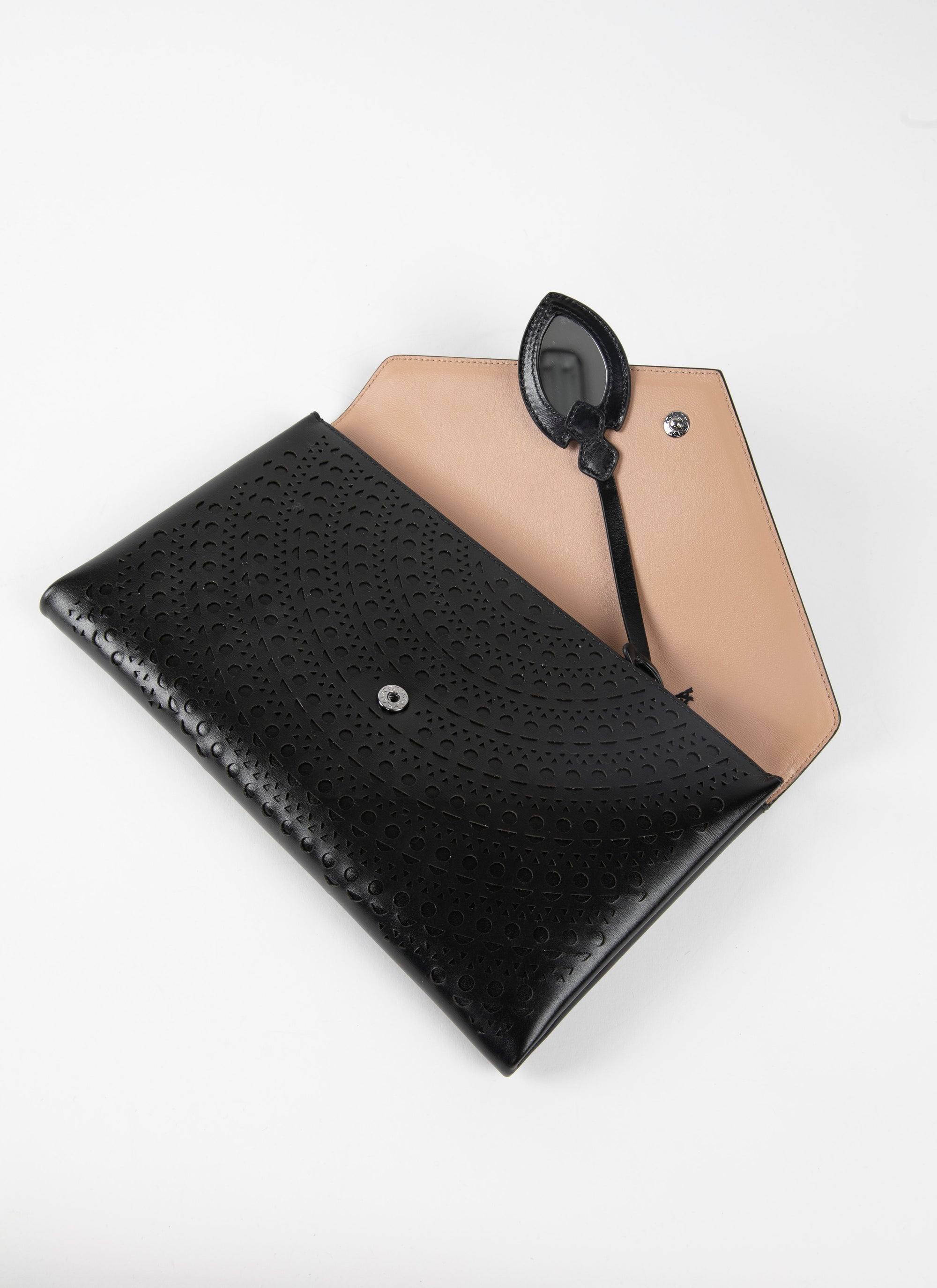 Openwork Oum bag in leather - Black