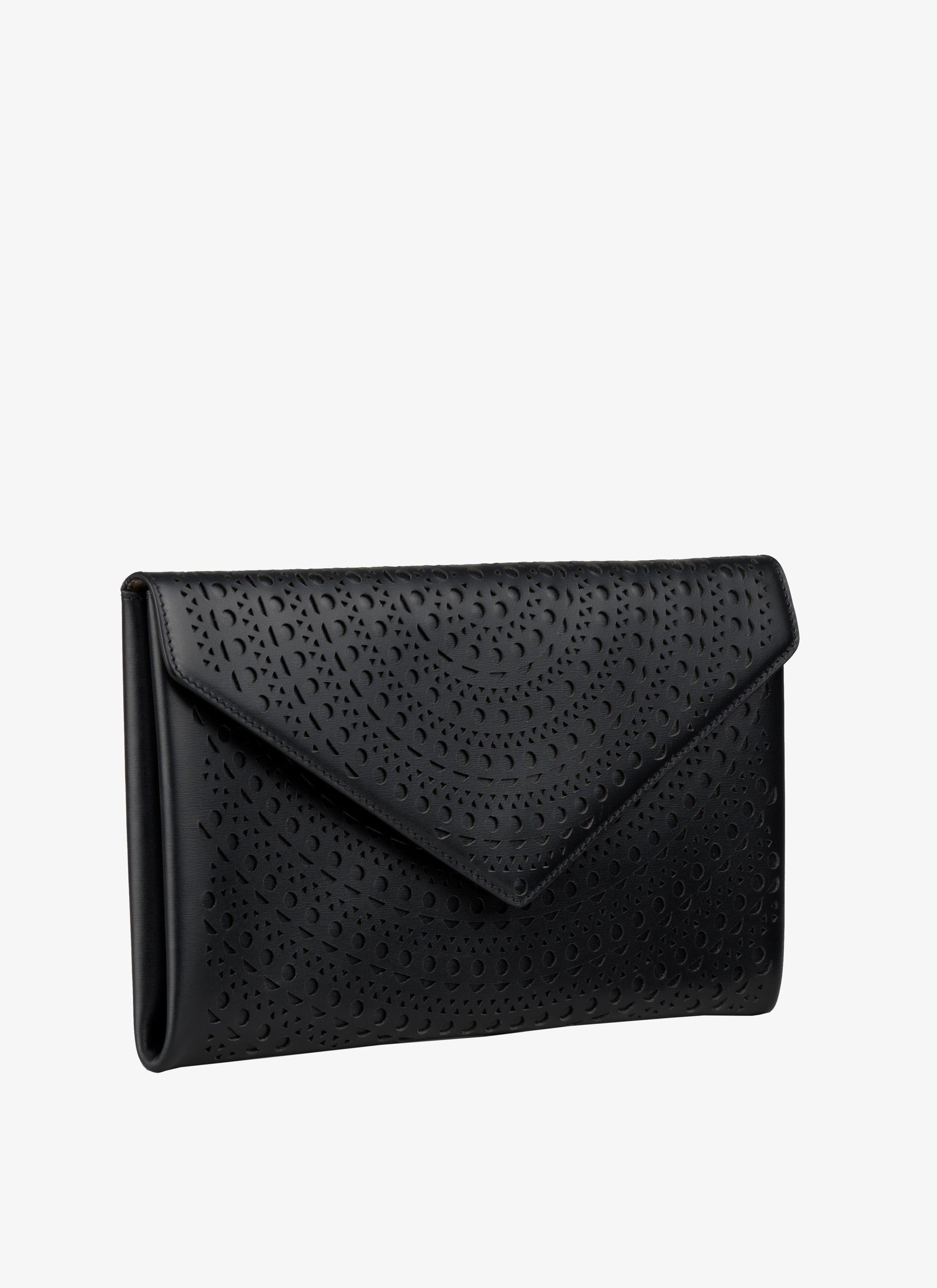 Openwork Oum bag in leather - Black