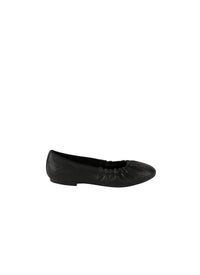 Ballerinas with openwork pattern in leather - Black