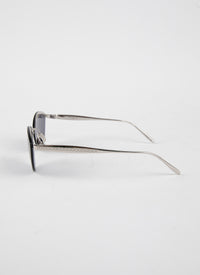 Lunettes Round n°61 - Argent & Bleu