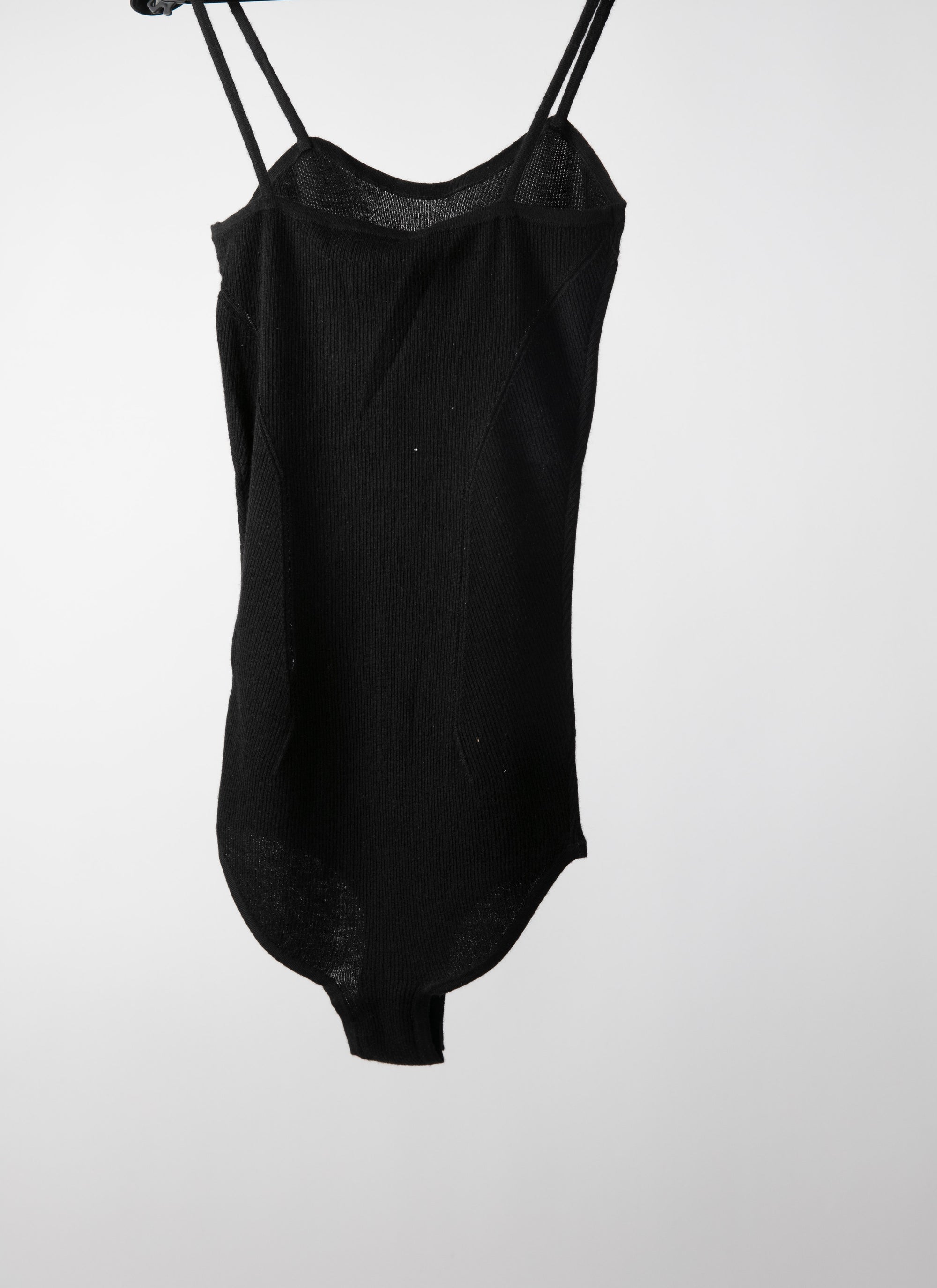 Body sans manches à bretelles en cachemire - Noir