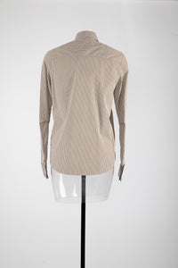 Long sleeve shirt - Ochre & White
