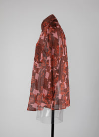 Chemise oversize - Rose & Rouge