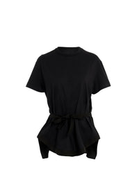 Structured T-shirt - Black