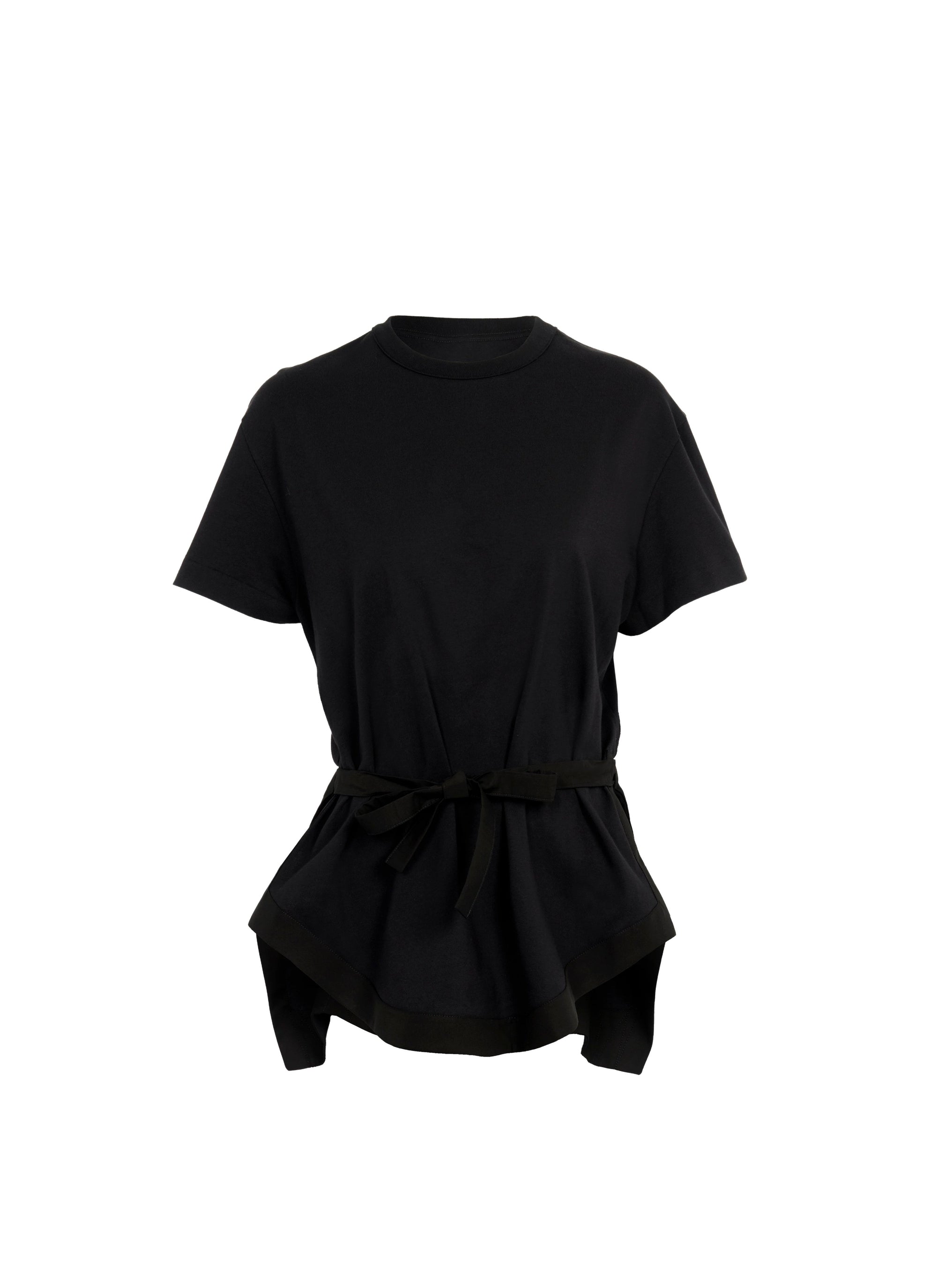 Structured T-shirt - Black