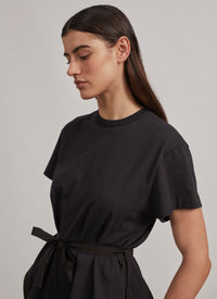 Structured T-shirt - Black