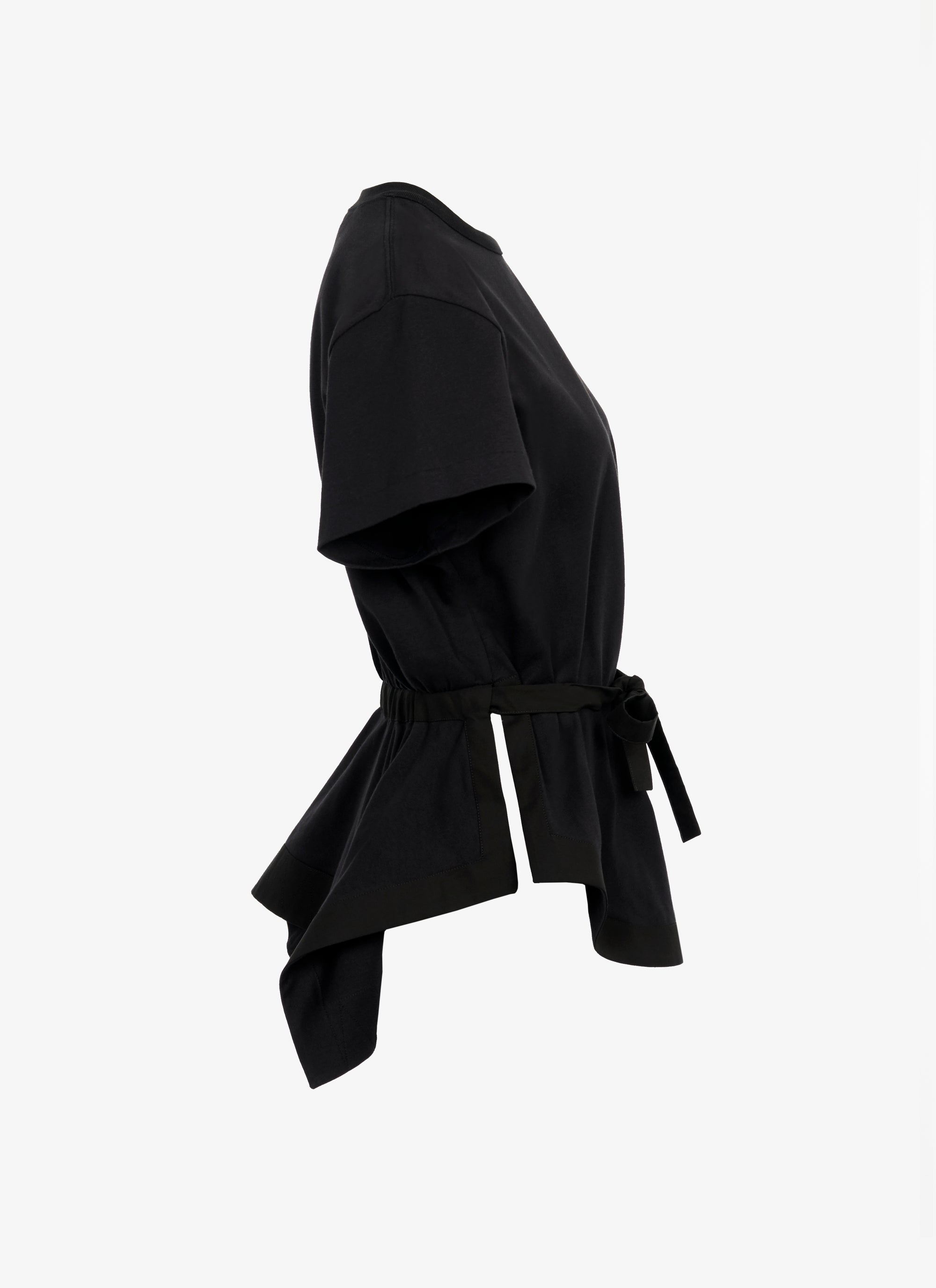 Structured T-shirt - Black
