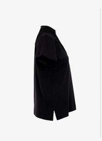 Structured bib t-shirt - Black