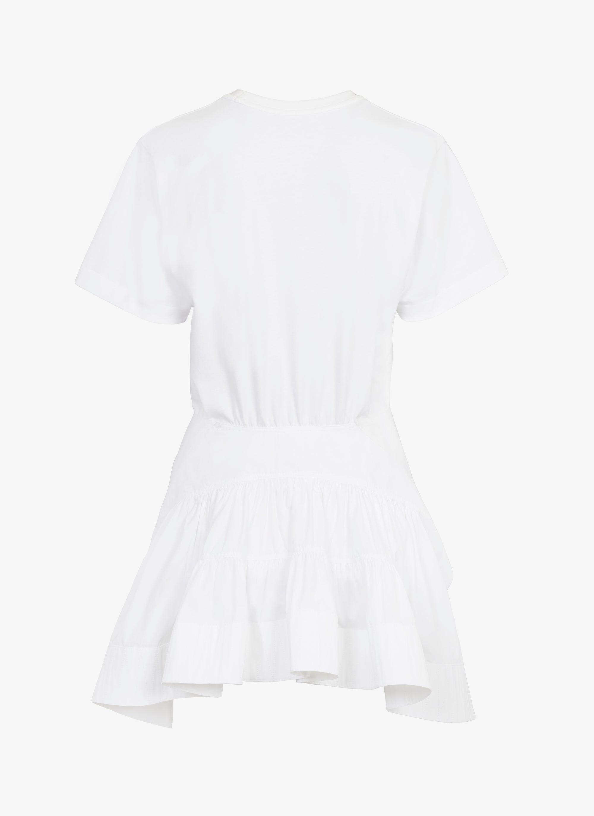 T-shirt long structuré - Blanc