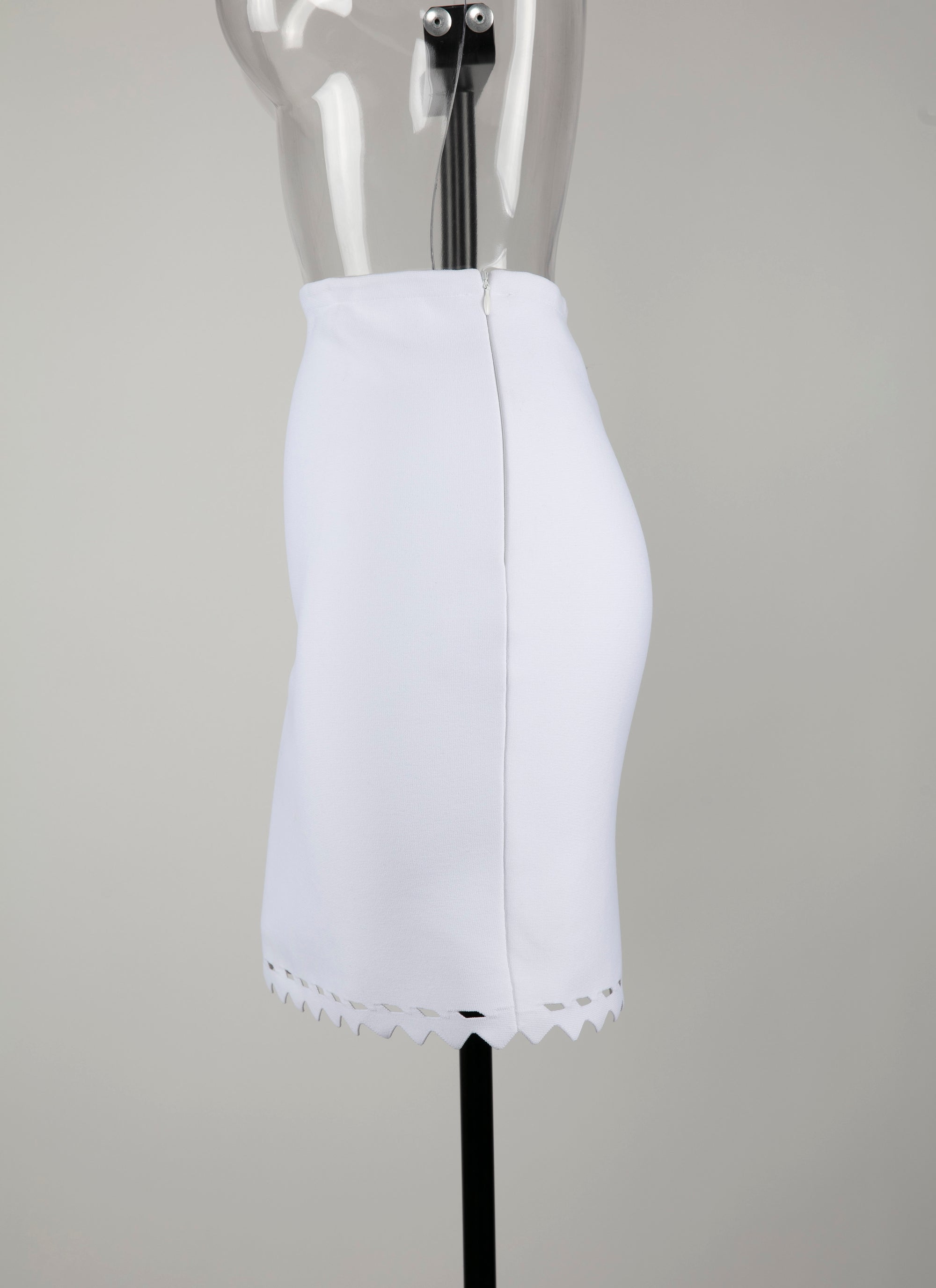Openwork skirt in mesh - White