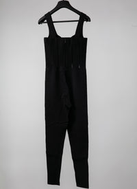 Sleeveless jumpsuit - Black