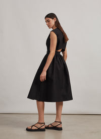Robe plissée à effet cache-cœur - Beige Clair