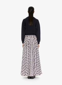 Wide jumper in felted cashmere - Night