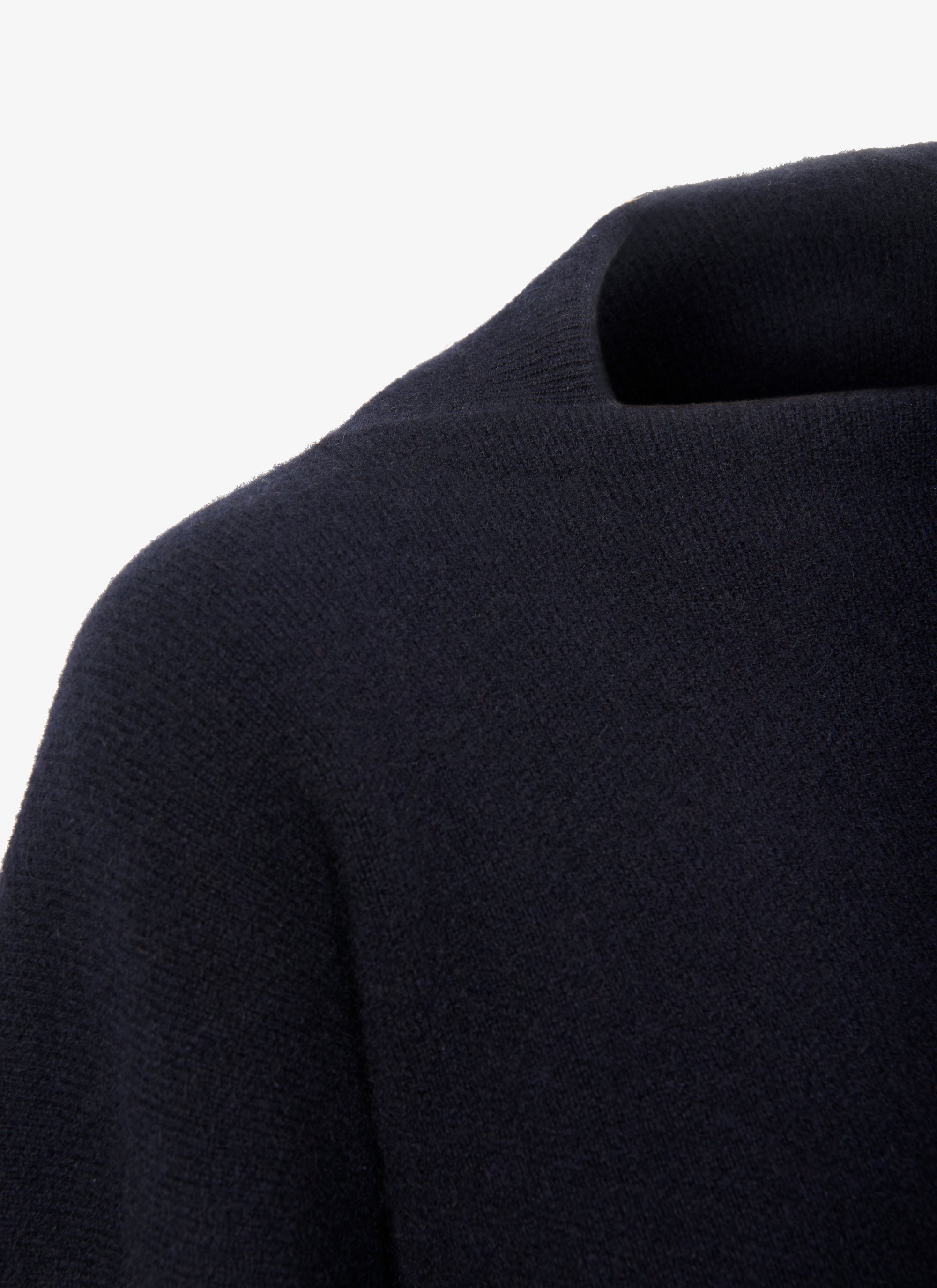 Wide jumper in felted cashmere - Night