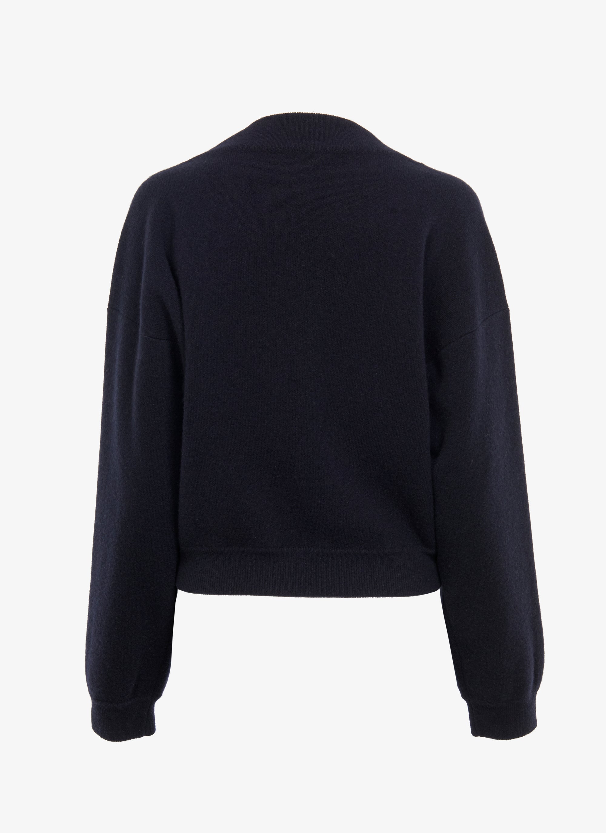 Wide jumper in felted cashmere - Night