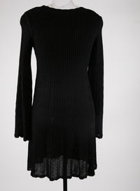Long-sleeved volubilis print tunic - Black