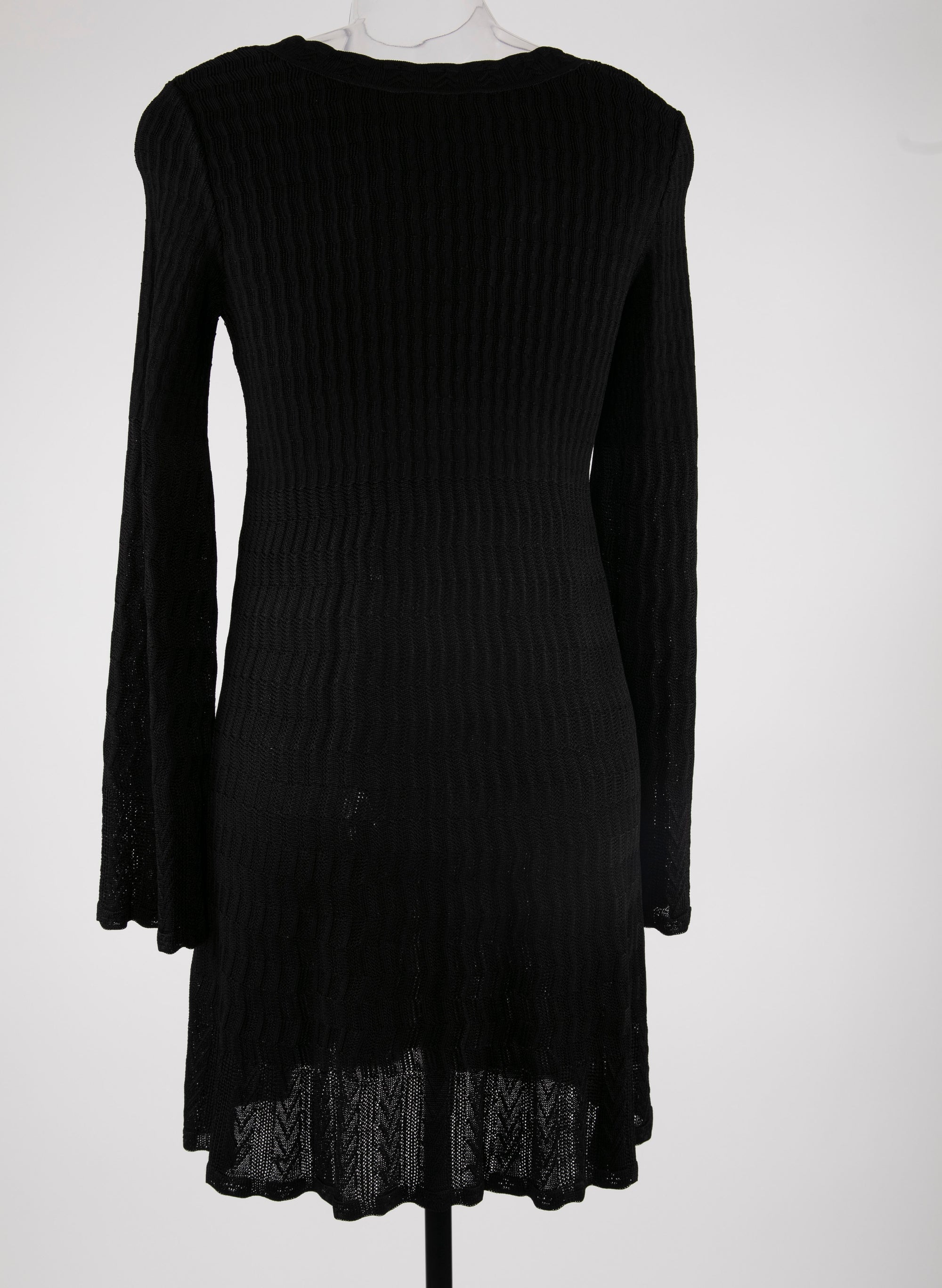 Long-sleeved volubilis print tunic - Black