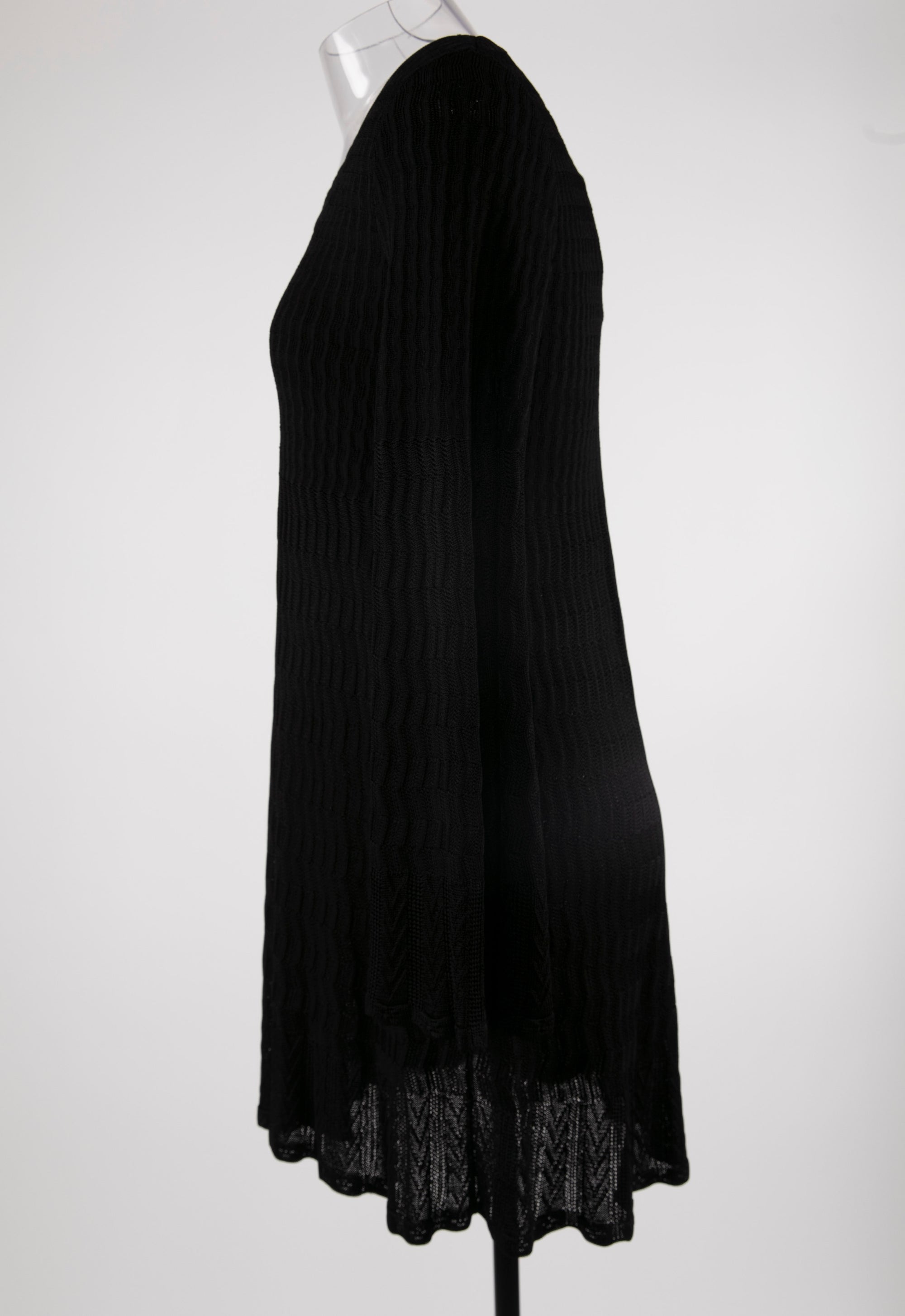 Long-sleeved volubilis print tunic - Black