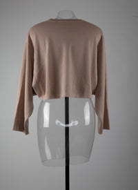 Cashmere and silk knitted jumper - Sand
