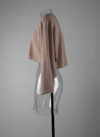 Cashmere and silk knitted jumper - Sand