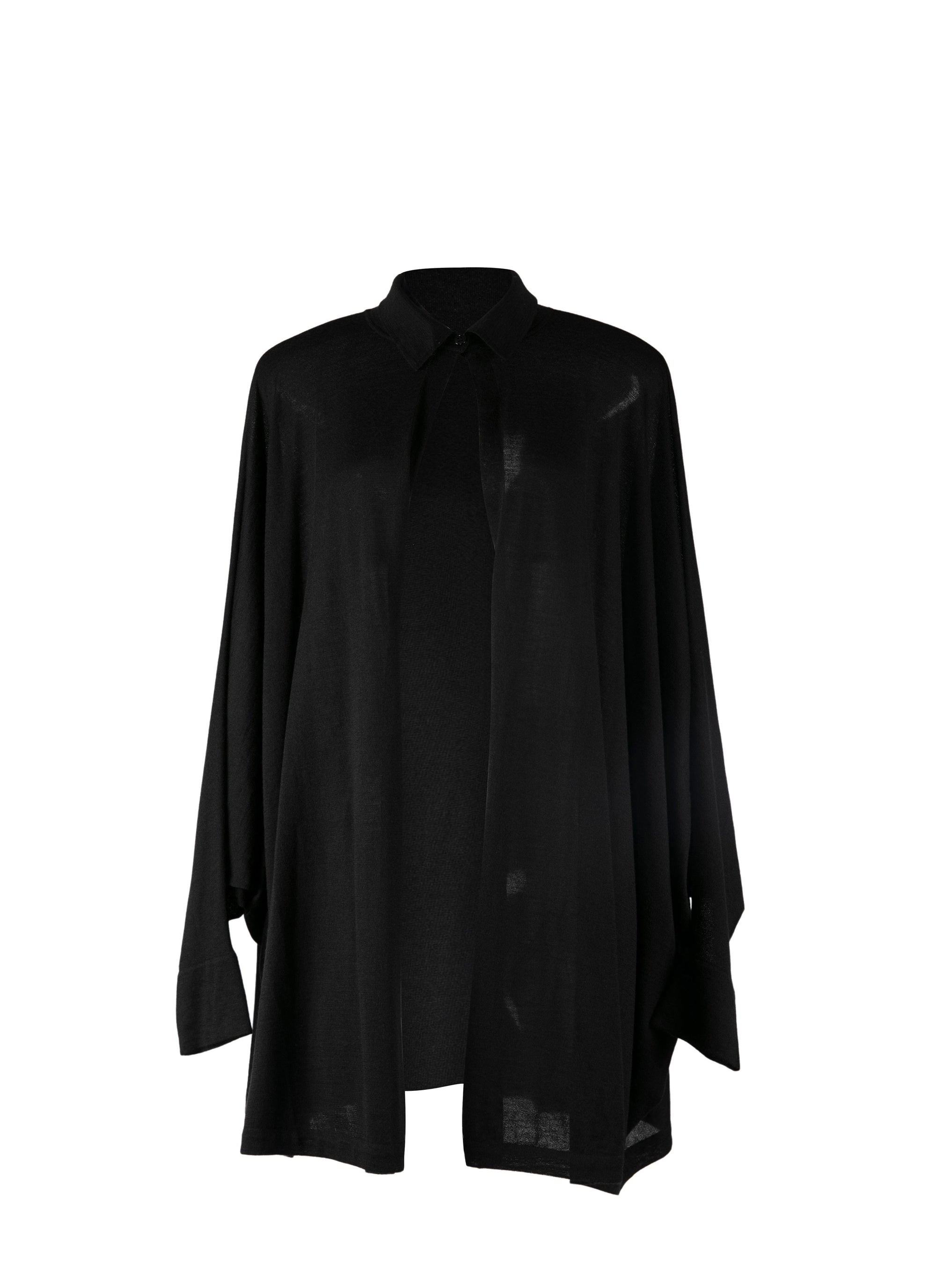 Chemise large en cachemire - Noir
