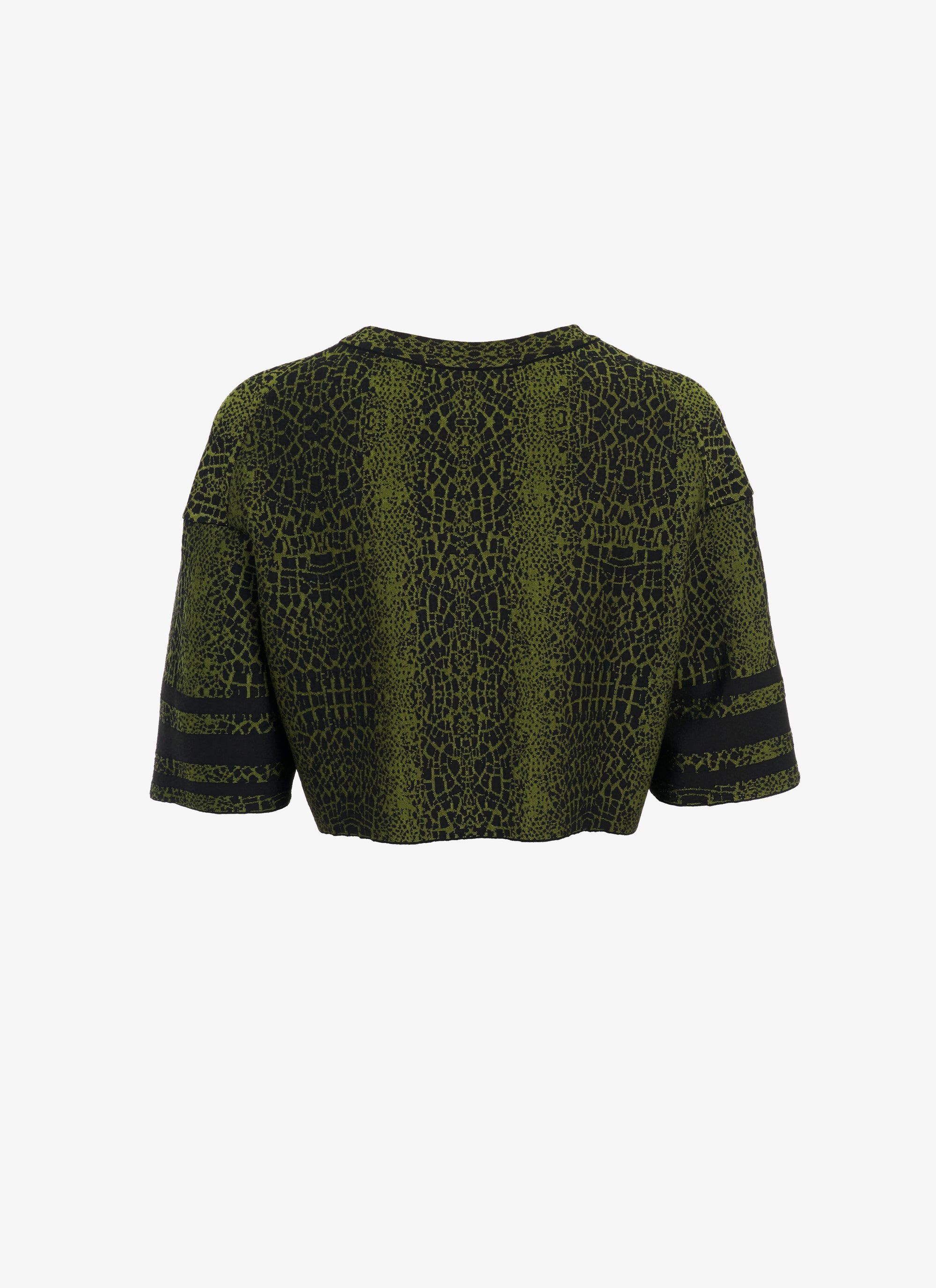 Animal jacquard knit jumper - Black & Green