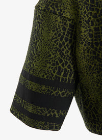 Animal jacquard knit jumper - Black & Green