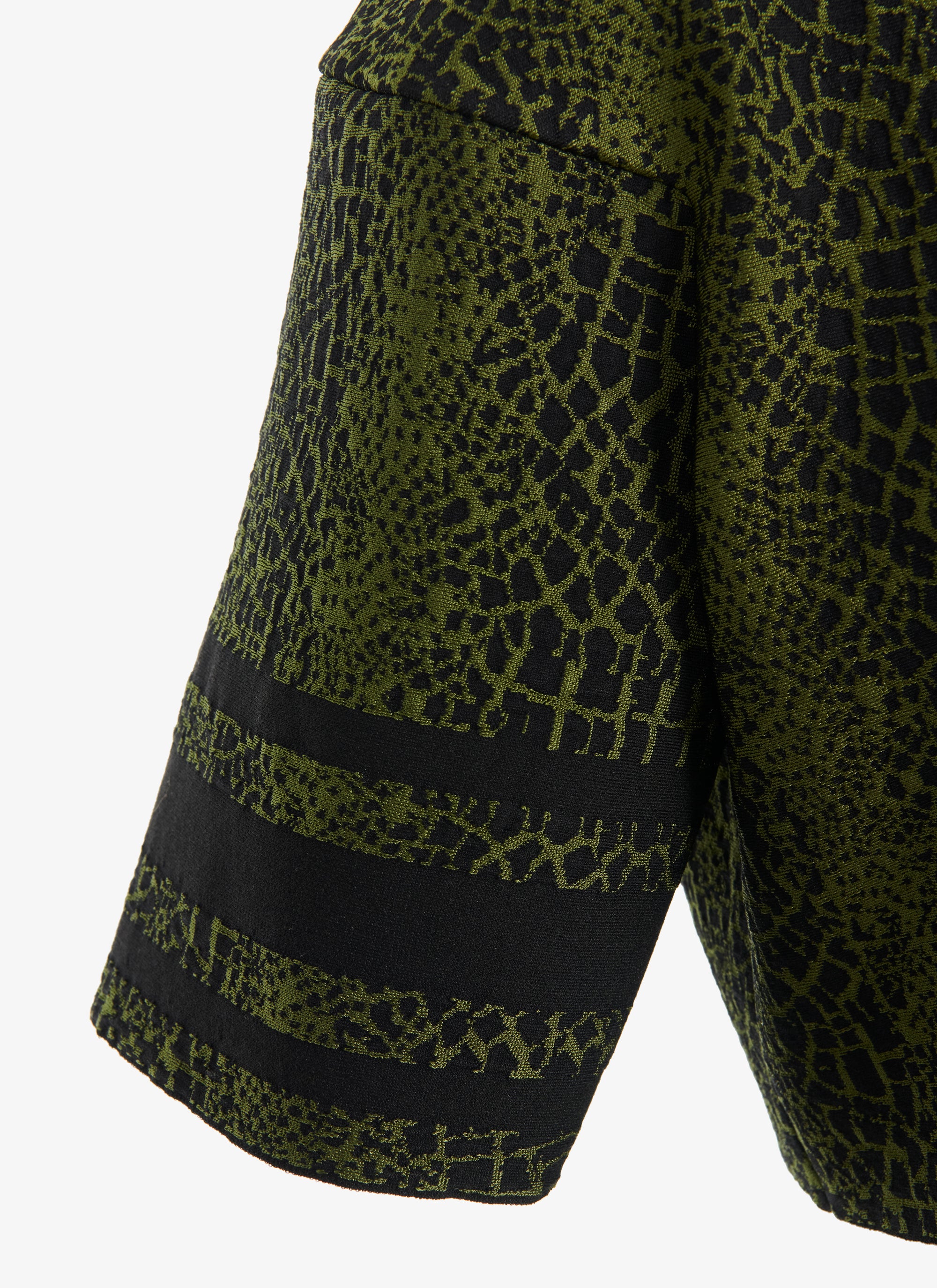 Animal jacquard knit jumper - Black & Green
