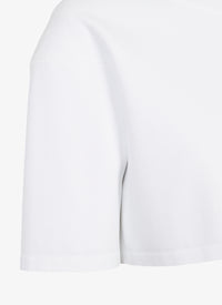 Pull court en maille - Blanc