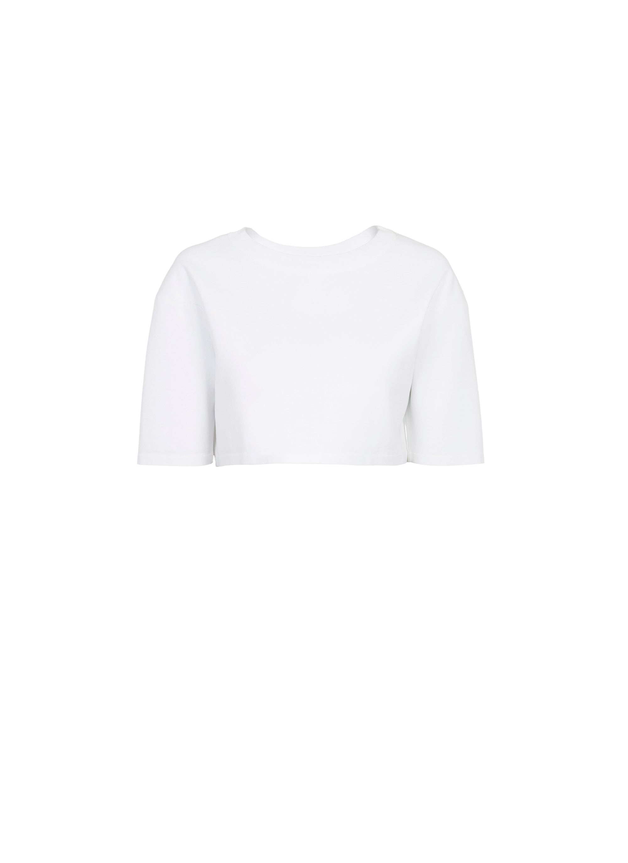 Pull court en maille - Blanc