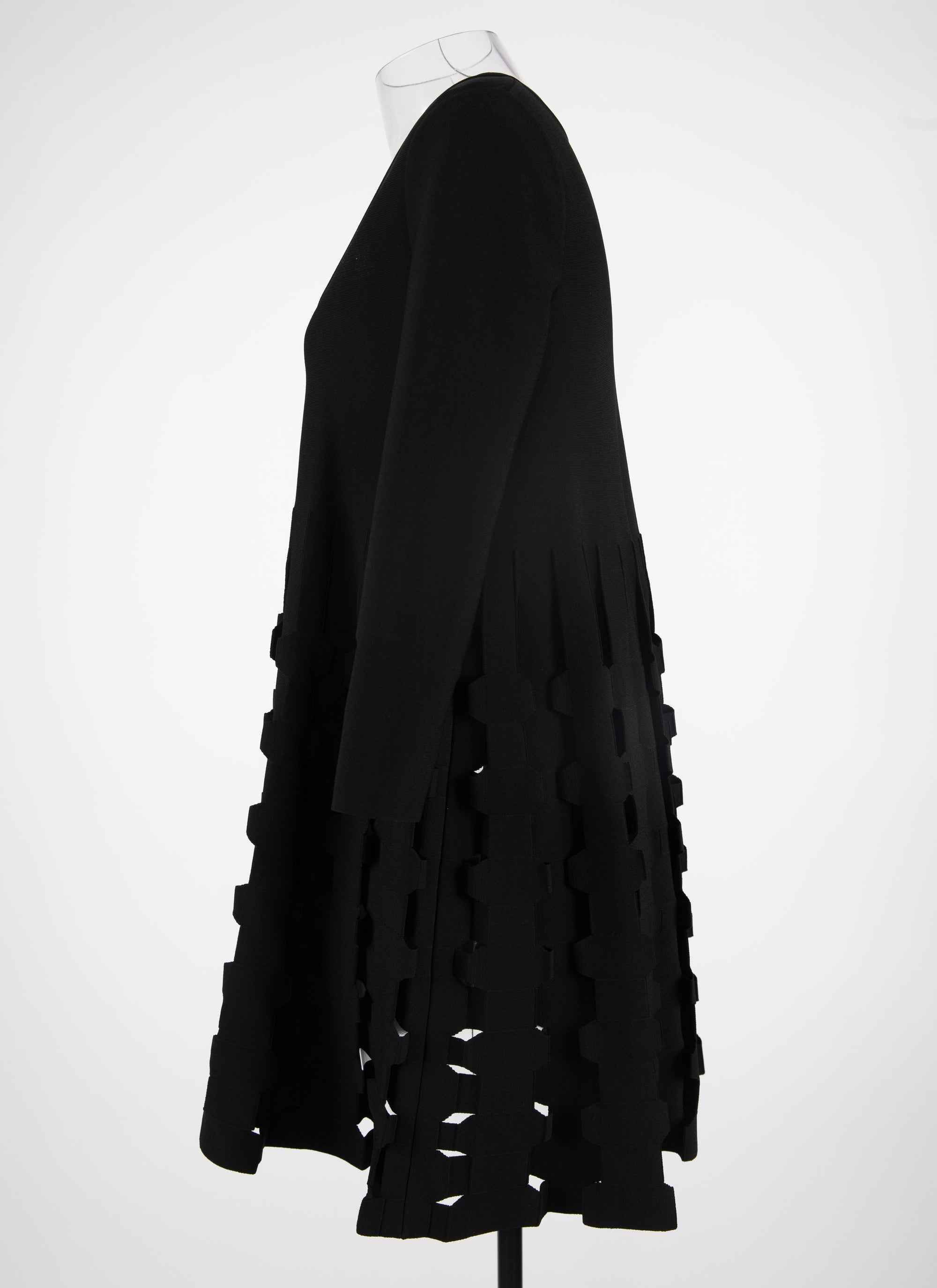 3/4 sleeve v-neck tunic - Black
