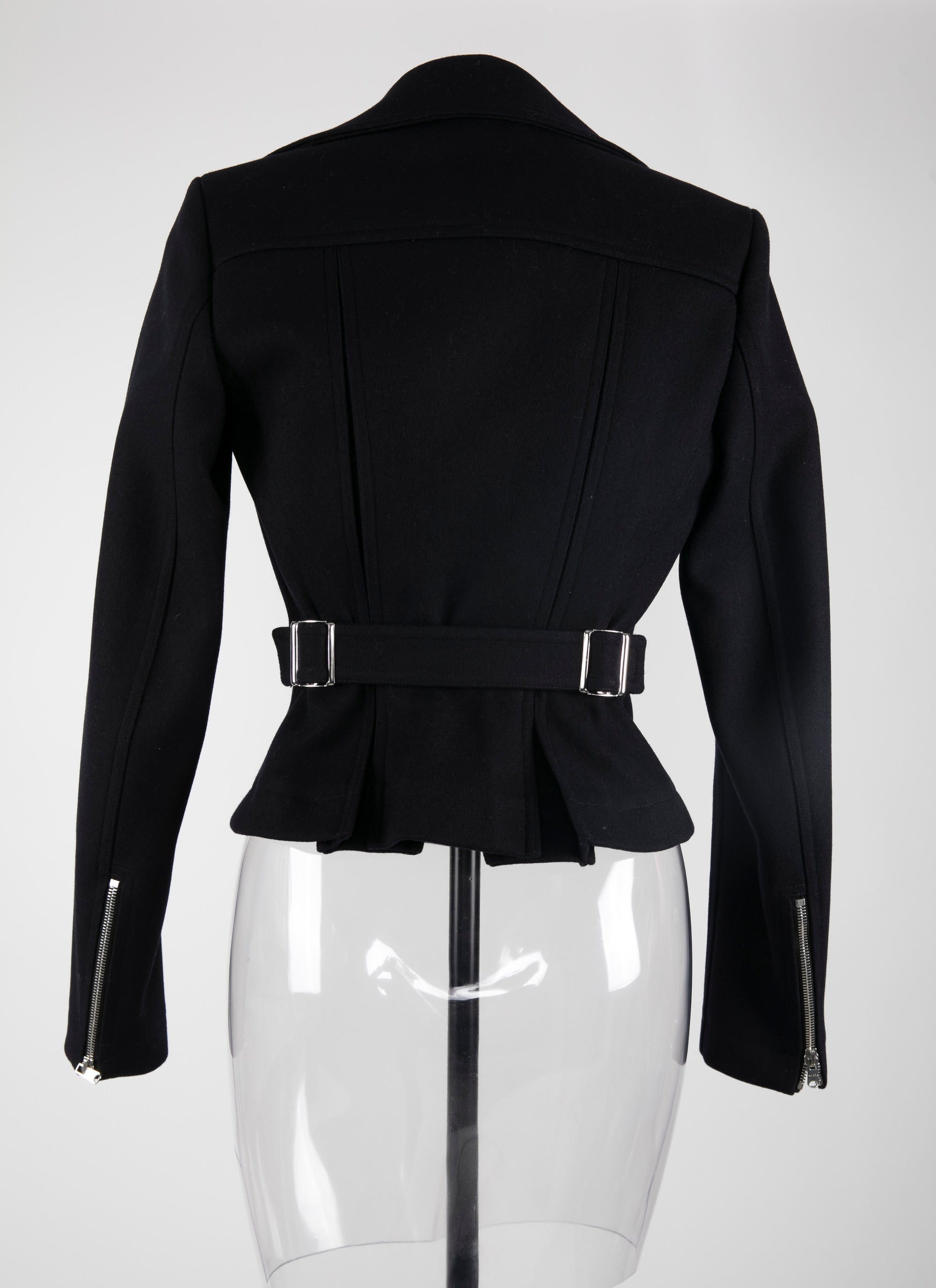 Wool biker jacket - Night