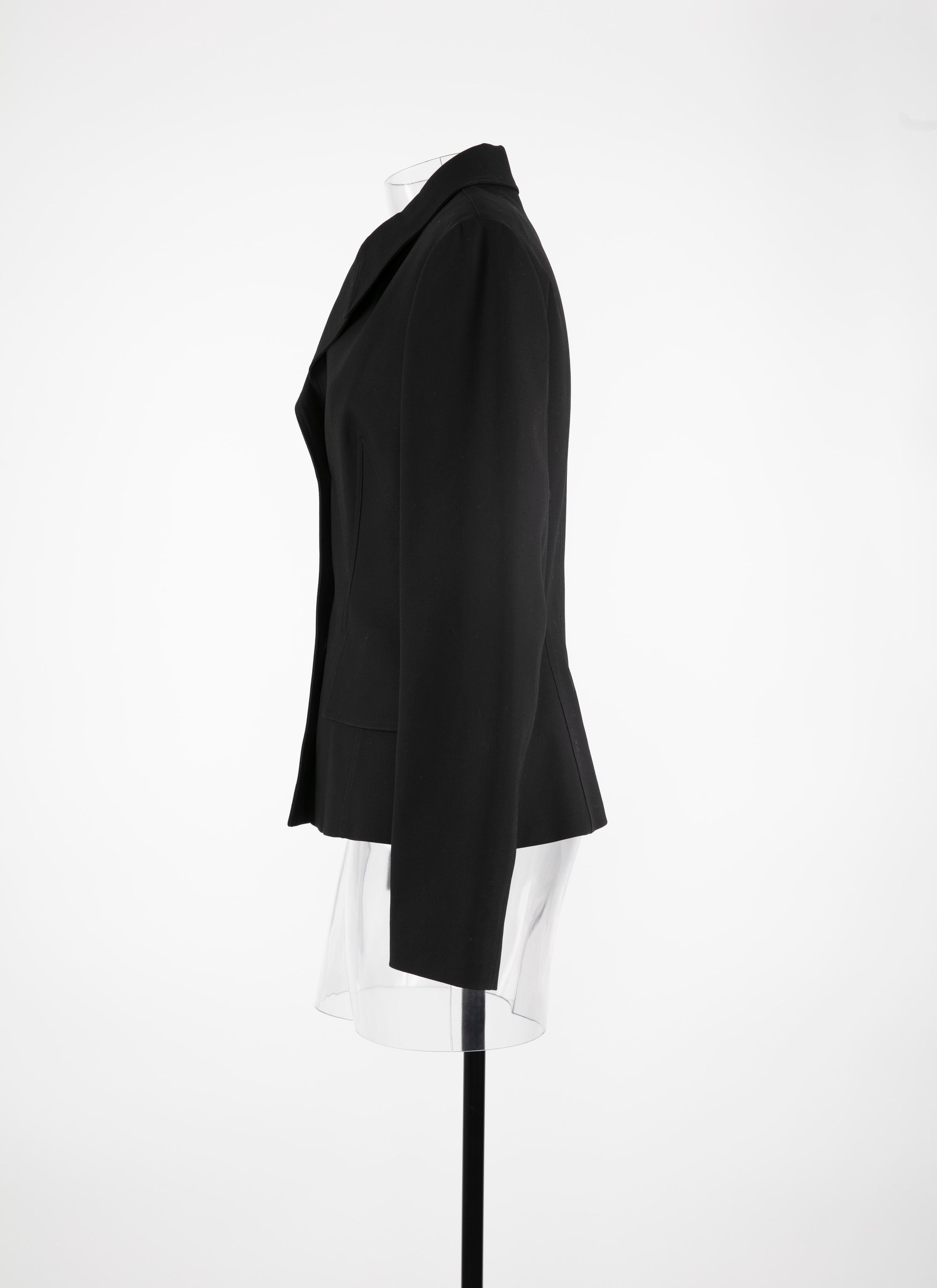 Veste en toile boutonnée - Noir