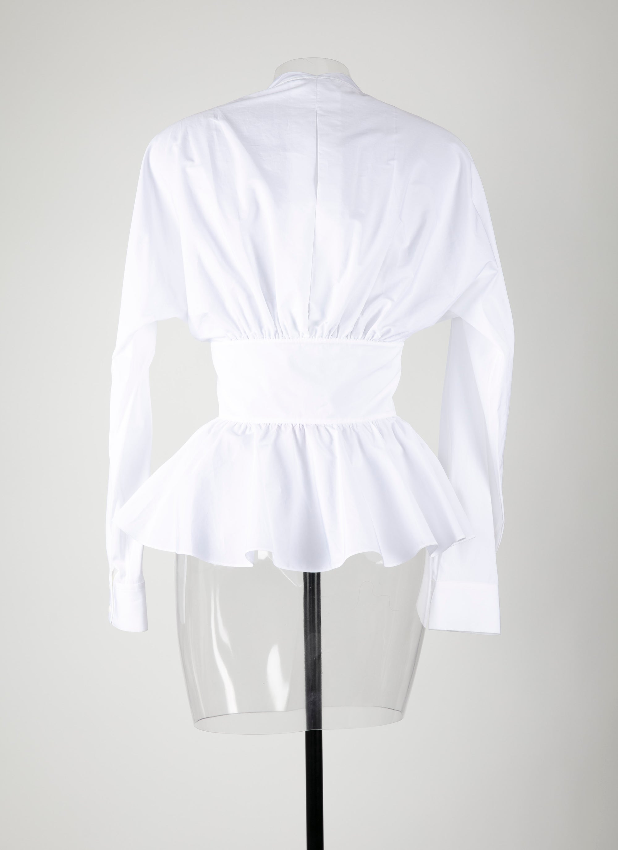 Tied corset shirt - White
