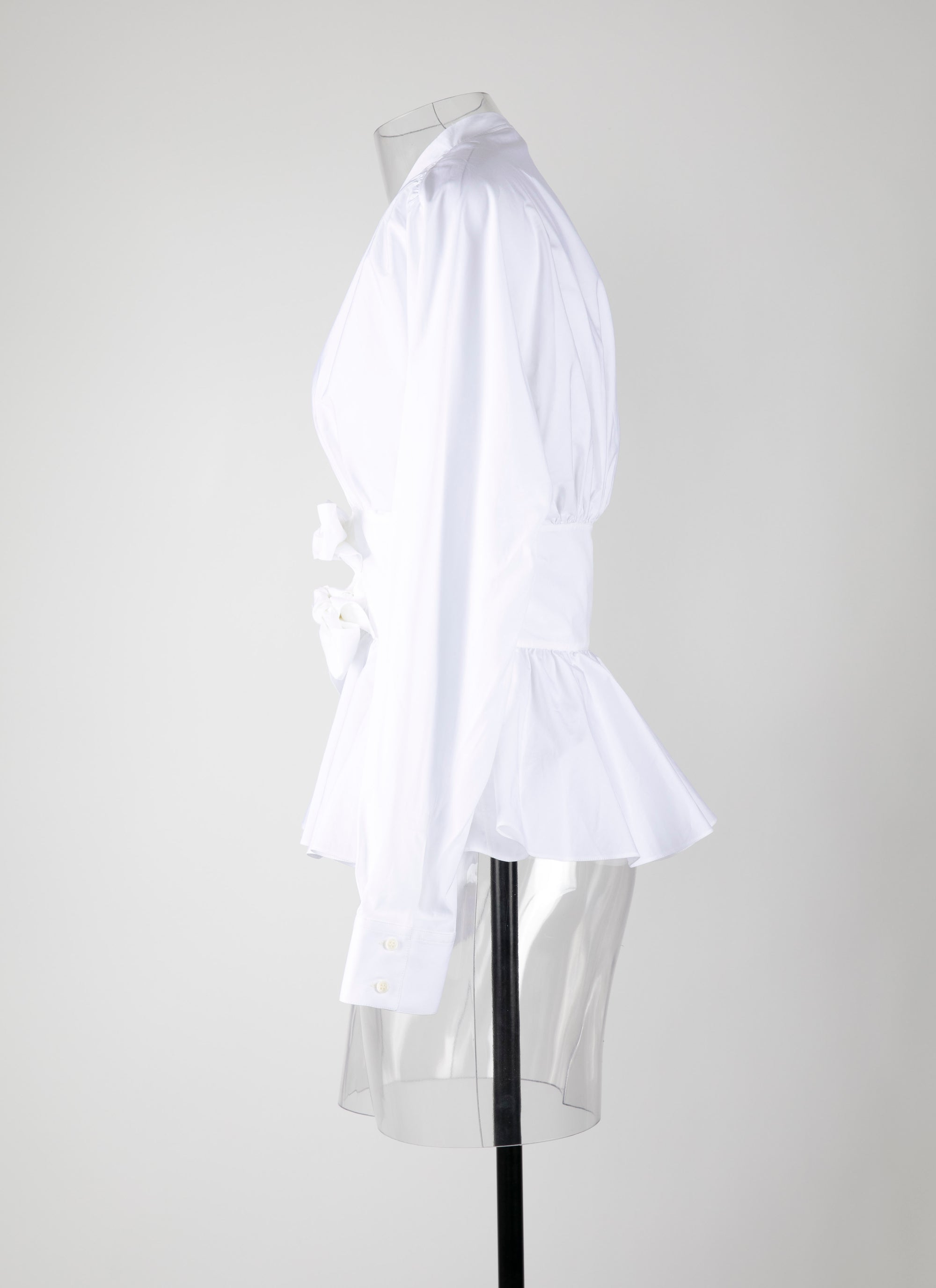 Tied corset shirt - White