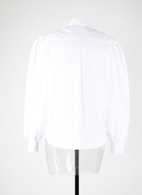 Puff sleeve shirt - White