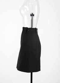 Jupe en toile - Noir