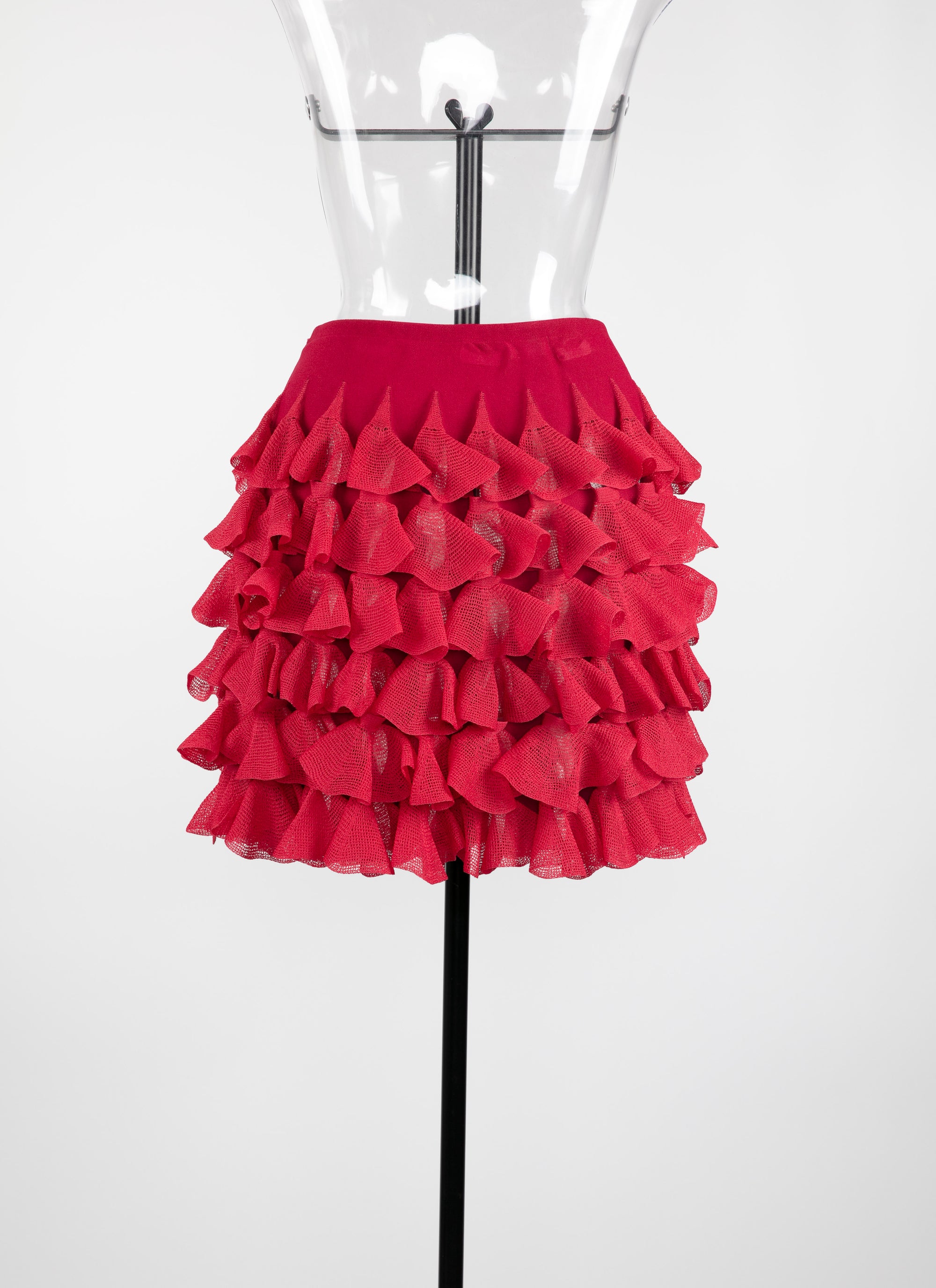 Silk habanera short skirt - Petunia