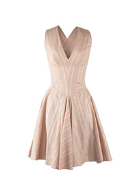 Flared dress - Nude