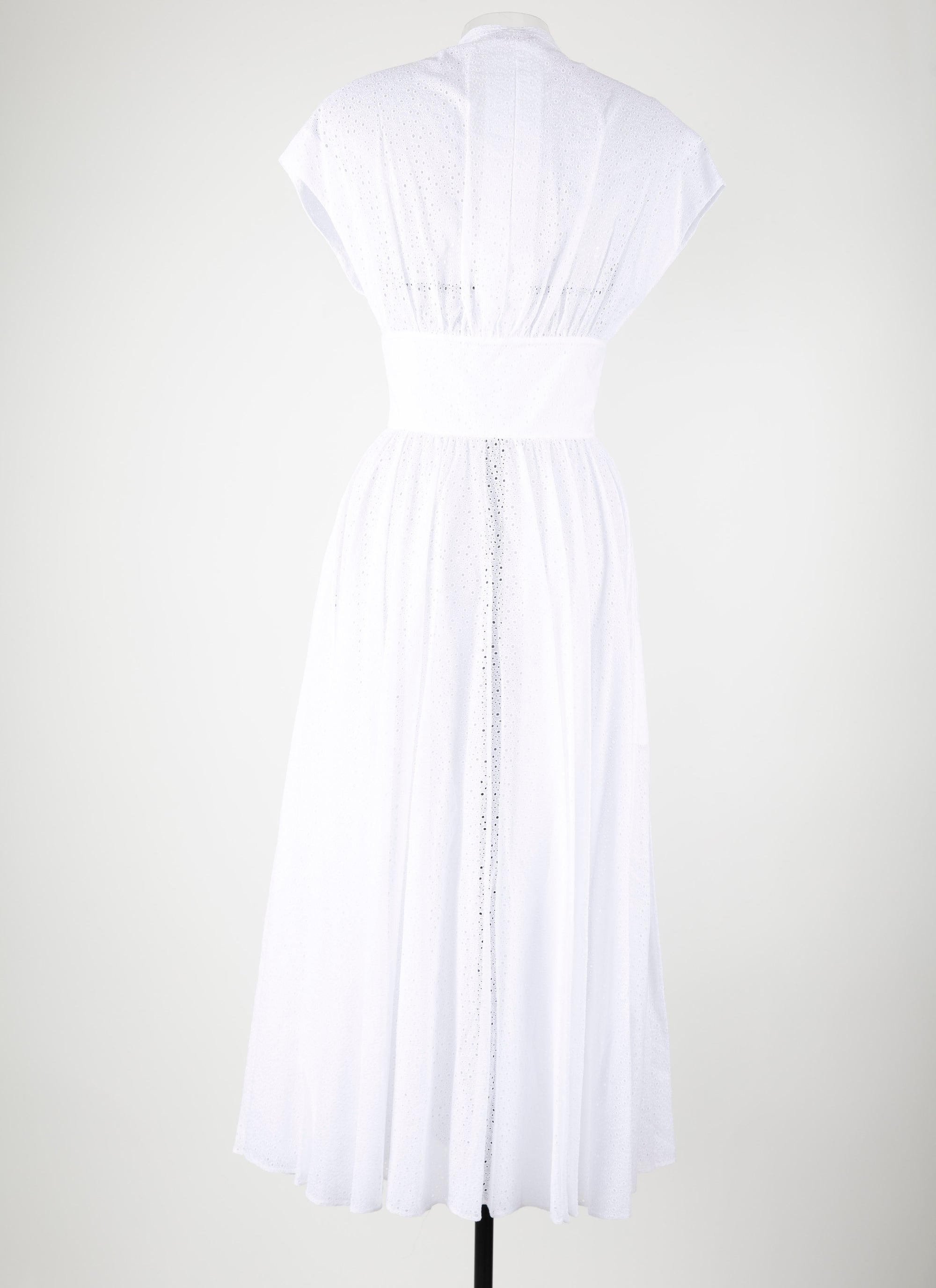 Robe midi ceinturée - Blanc Neige