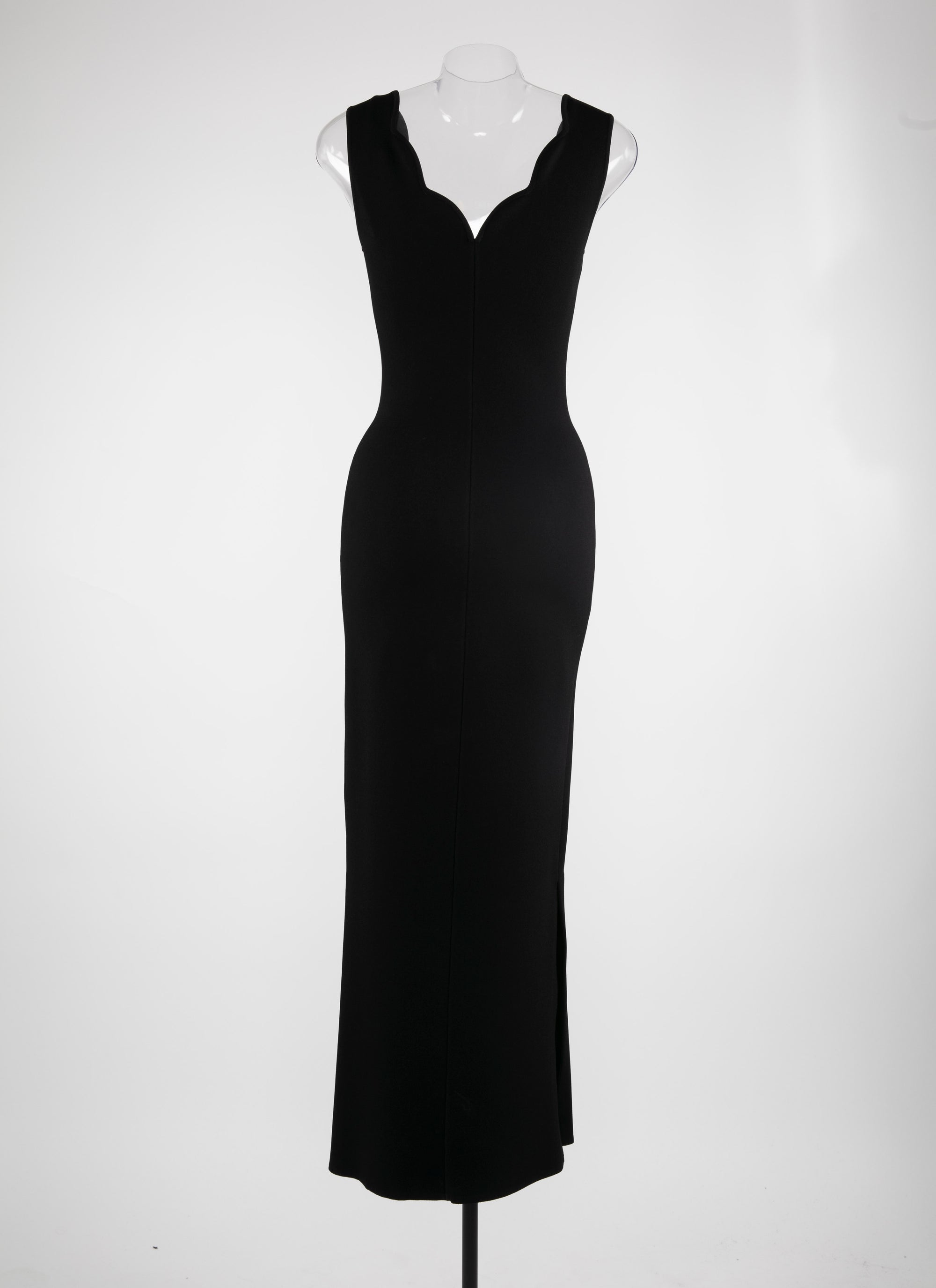 Mesh Venus sleeveless dress - Black