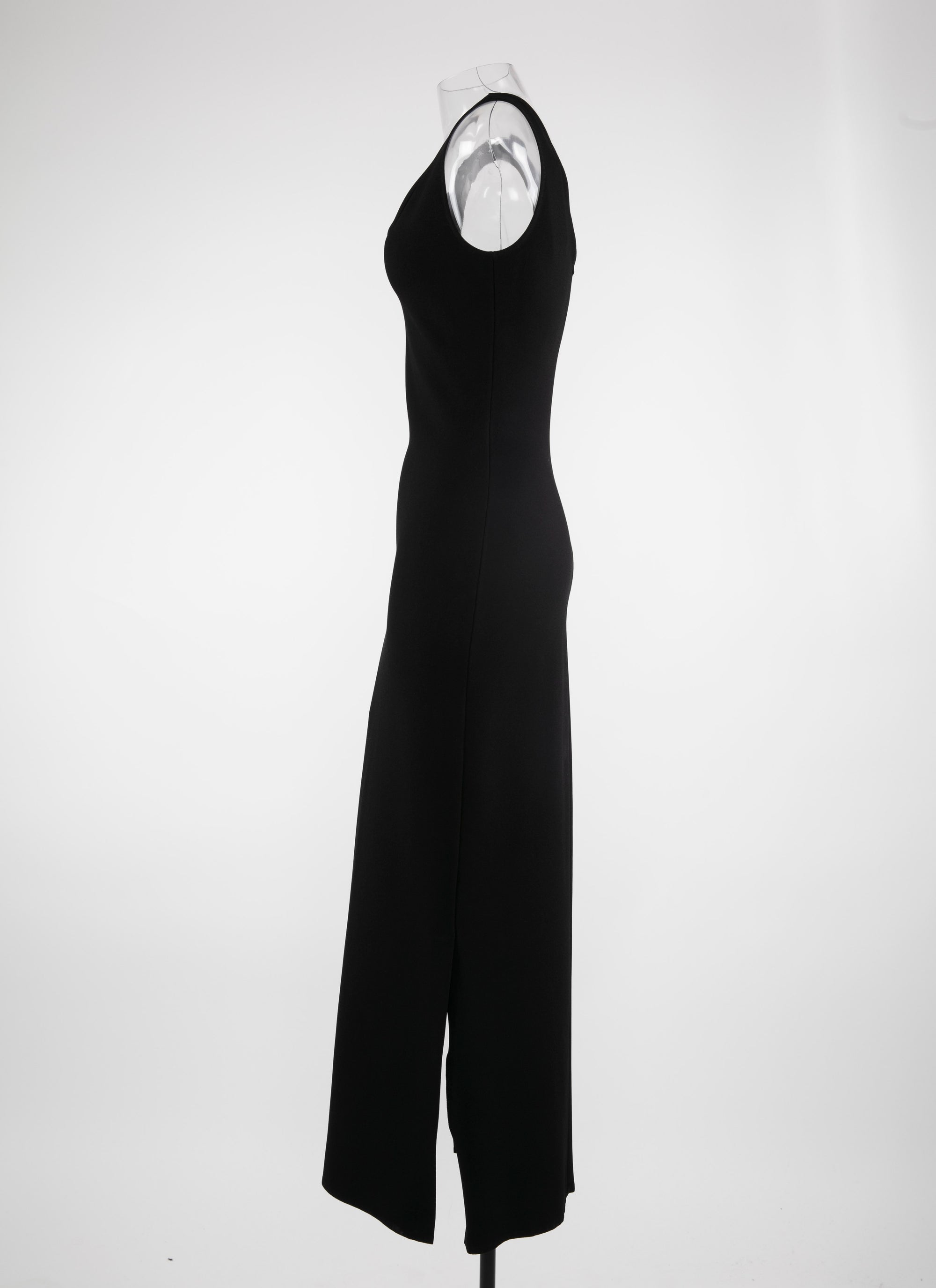 Mesh Venus sleeveless dress - Black