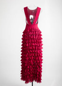 Robe sans manches Habanera en maille - Magenta