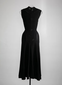 Robe longue fluide - Noir